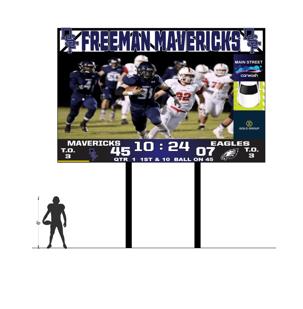 Rendering of the New Scoreboard